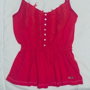 Hollister cami with ruffles